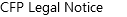 CFP Legal Notice